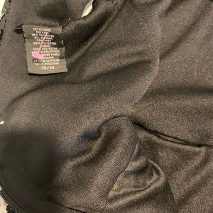 Jr 13/14 Black flare bottom w cap sleeve sequins dress